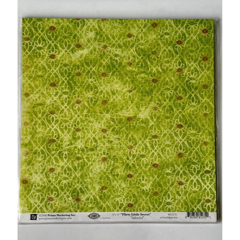 PRIMA MARKETING 25 sheets Iron Orchid Flirty Little Secret-Splendid- 12x…